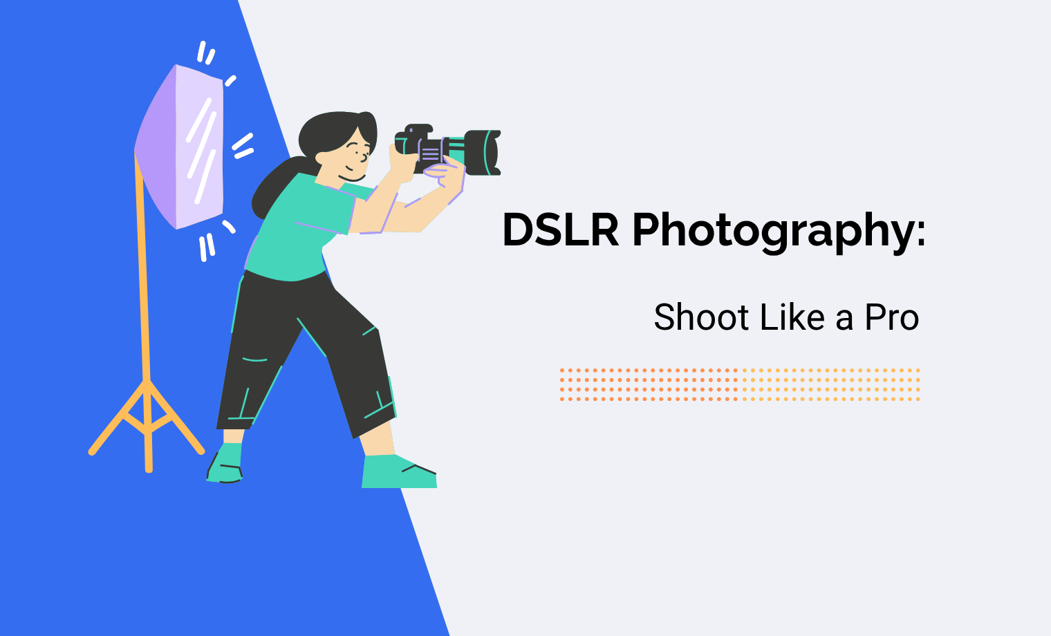 young girl making photographs illustration